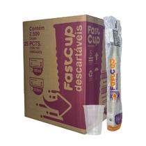 Copo Descartável 180ml Transparente Caixa 2500 Plástico Água Fast Cup