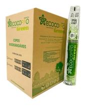 Copo Descartável Biodegradável 180ml Cx2500un Ecocoppo Green