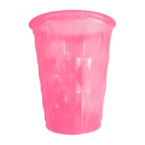 Copo Descartável Diamante Neon Tons Variados 180ml - 40 Un
