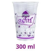 Copo Descartável Estampado Açaí 100un ideal Sorvete e Alimentos Gelados e Congelados SEM Tampa