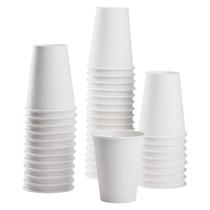 Copo Descartável Karat 237ml de Papel para Bebidas Quentes Branco à Prova de Vazamentos