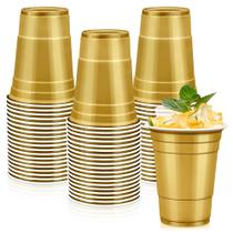 Copo Descartável LANLISA 50 unidades Dourado 473ml Copo Descartável LANLISA 50 unidades Dourado 473ml