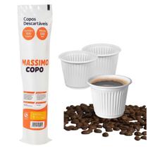 Copo Descartável Para Café 50ml branco 100 Un. Massimo Copo Descartável Para Café 50ml branco 100 Un. Massimo