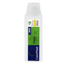 Copo Descartável Plástico 80 ml PS Copoplast Branco Resistente Café Chá Multiuso Pacote Com 100 Unidades