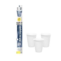 Copo Descartável PP 200ml Branco Altacoppo Com 100 Unidades Copo Descartável PP 200ml Branco Altacoppo Com 100 Unidades