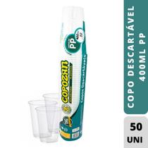 Copo descartável pp 400ml copozan pc c/50