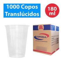 Copo Descartável Transparente 180ml 1000uni A Pronta Entrega