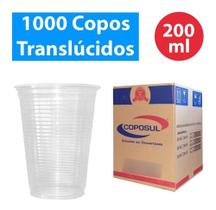 Copo Descartável Transparente 200ml 1000 Unidades - Coposul