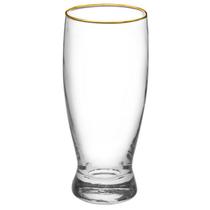 Copo Dia a dia Cerveja Vidro Borda dourada 320ml -Dynasty Copo Dia a dia Cerveja Vidro Borda dourada 320ml -Dynasty