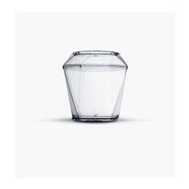 Copo Diamante com Tampa Acrílico 180ml 10un Plastilânia