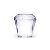 Copo Diamante com Tampa Transparente 150 ml 10 Unidades