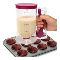 Copo Dispenser Culinário De Massas Para Cupcakes, Panquecas E Waffles, 900ml, TOP RIO,