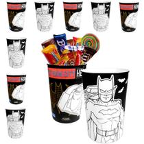 Copo do Batman para Lembrancinhas e Decoração de festa infantil - Kit com 30 - Plasútil