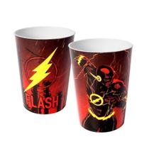 Copo do Flash Infantil 320ml Licenciado Original Super Herói Plasútil