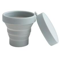 Copo Dobrável de Silicone Retrátil c/ tampa 150 ml