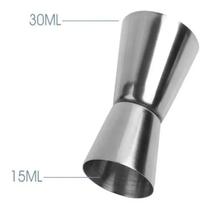 Copo Dosador Medidor Caipirinha Inox 30Ml - 15Ml 2 Peças Copo Dosador Medidor Caipirinha Inox 30Ml - 15Ml 2 Peças