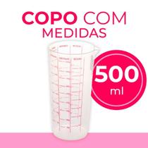 Copo Dosador Para Receitas Em Plástico Com Bico 500ml - Erca plast