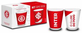 Copo Dose c/ 2 unidades Times Futebol 55 ML Brilho sortidos Cor:Internacional