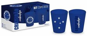 Copo Dose c/ 2 unidades Times Futebol 55 ML Matte sortidos Cor:Cruzeiro