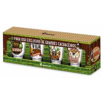 Copo dose c/ 4un - grandes cachaceiros - Brasfoot