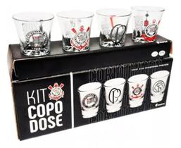 Copo dose c/ 4un times - corinthians