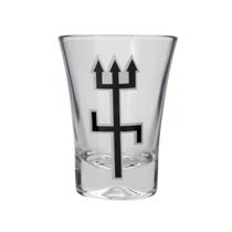 Copo Dose Cachaça Exú Tridente Tradicional Vidro 45 ml Copo Dose Cachaça Exú Tridente Tradicional Vidro 45 ml