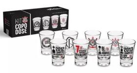 Copo Dose Corinthians Cachaça 4pç Presente Oficial - BRASFOOT PRESENTES Copo Dose Corinthians Cachaça 4pç Presente Oficial - BRASFOOT PRESENTES