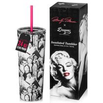 Copo Dragon Glassware Marilyn Monroe 710ml em aço inoxidável Copo Dragon Glassware Marilyn Monroe 710ml em aço inoxidável