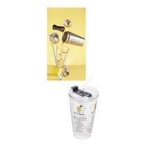 Copo Drink Batida De Vidro Borossilicato C/canudo 450ml