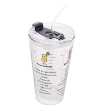 Copo Drink Lyor 450 ml com Canudo