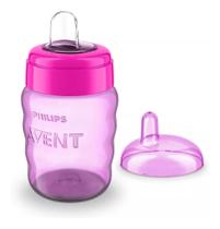 Copo Easy Sip Cup Com Bico De Silicone Menina 260ml Philips Avent Scf553/03
