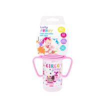 Copo Educativo Lolly Nenny Rosa com Alça Circo Show +6 Meses 150ml