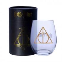 Copo egg glass 450ml c/round box reliquias da morte - Zona Criativa