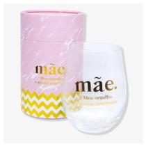 Copo Egg Glass c/ Round Box 450ml mãe Minha Inspiração ZonaCriativa