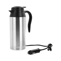 Copo Elétrico De Aquecimento Em Aço Inoxidável 750ML Para Carro 12V 24V Com Plugue Para Acendedor De Copo Elétrico De Aquecimento Em Aço Inoxidável 750ML Para Carro 12V 24V Com Plugue Para Acendedor De