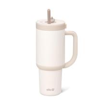 Copo Ello Oasis com alça e canudo retrátil de 900 ml de creme