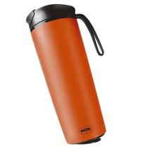 Copo Em Aço Inox Antiqueda 450ml Coffee To Go Laranja - Mor