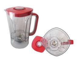 Copo em Acrílico Transparente e Tampa Para Liquidificador Philco Modelo PH1200 Vermelho 1200W Original 3l Copo em Acrílico Transparente e Tampa Para Liquidificador Philco Modelo PH1200 Vermelho 1200W Original 3l