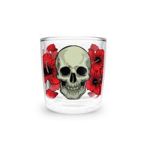 Copo em policarbonato Dose HX86 Caveira com flores 250ml Copo em policarbonato Dose HX86 Caveira com flores 250ml