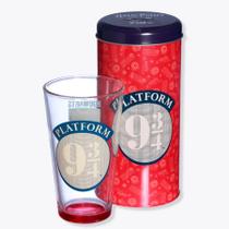 Copo em Vidro com Cofre Harry Potter Plataform 9 ¾ 500ml - Zona Criativa