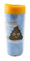 Copo Emoji P/ Viagem C/ Tampa Abertura Beber Plástico 500ml