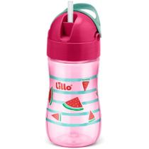 Copo Evolution com Canudo 300ml Rosa - Lillo