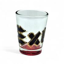 Copo Exu Dose Pinga Whisky Pintura Vermelha Manual 60ml