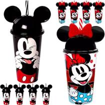 Copo Festa Lembrança Aniversário Minnie e Mickey 10 Und