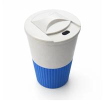 Copo Fibra de Bambu 380ml Abertura Deslizante Art House cor: Azul Copo Fibra de Bambu 380ml Abertura Deslizante Art House cor: Azul