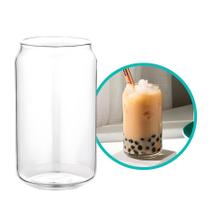 Copo Frezz De Vidro Alto Formato Lata Gourmet 420ml