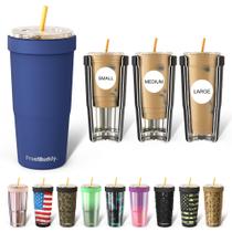 Copo Frost Buddy Togo Buddy 900 ml em aço inoxidável azul marinho Copo Frost Buddy Togo Buddy 900 ml em aço inoxidável azul marinho