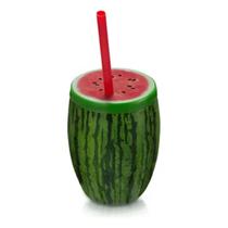 Copo Fruta Melância Com Canudo Sortido 650Ml Injetemp - Un