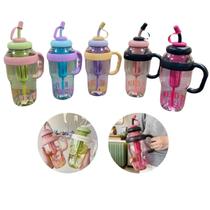 Copo Garrafa com Recipiente de Gelo Trabalho Caminhada Grande Capacidade