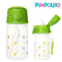 Copo Garrafa Infantil com canudo de silicone Bebê 370ML Menino Menina Pimpolho Copo Garrafa Infantil com canudo de silicone Bebê 370ML Menino Menina Pimpolho